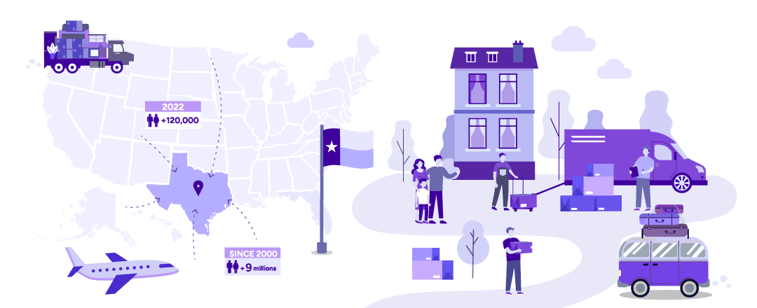 Razones principales por las que tanta gente se está mudando a Texas