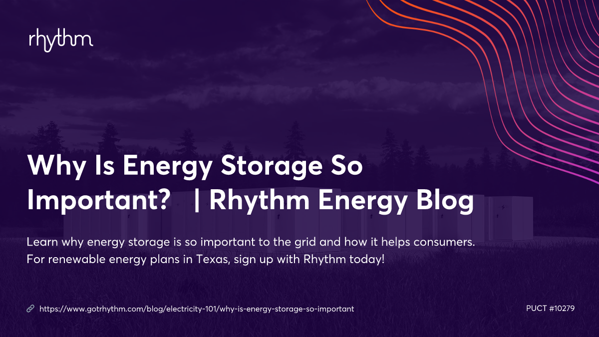 What is energy storage and why energy storage is important