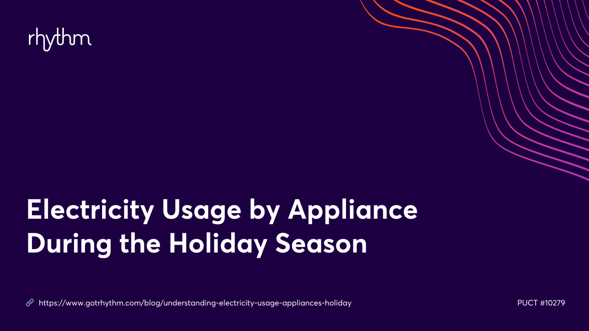 Electricity Usage by Appliance During the Holiday Season