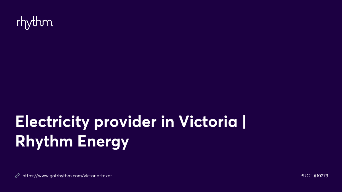 Electricity provider in Victoria Rhythm Energy